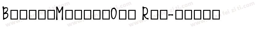 BentonModernOne Rom字体转换